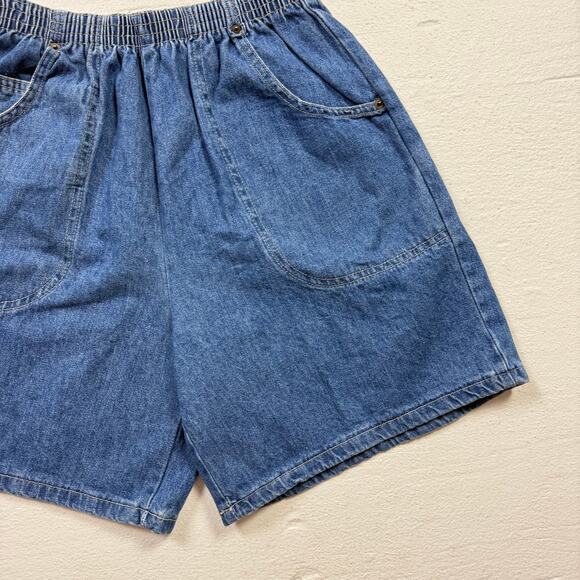Vintage 90s Cabin Creek High Waisted Denim Shorts, Size 6 Petite - Picture 3 of 5